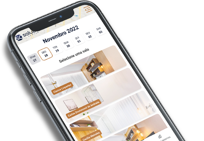 Aplicativo de agendamento Solution Center
